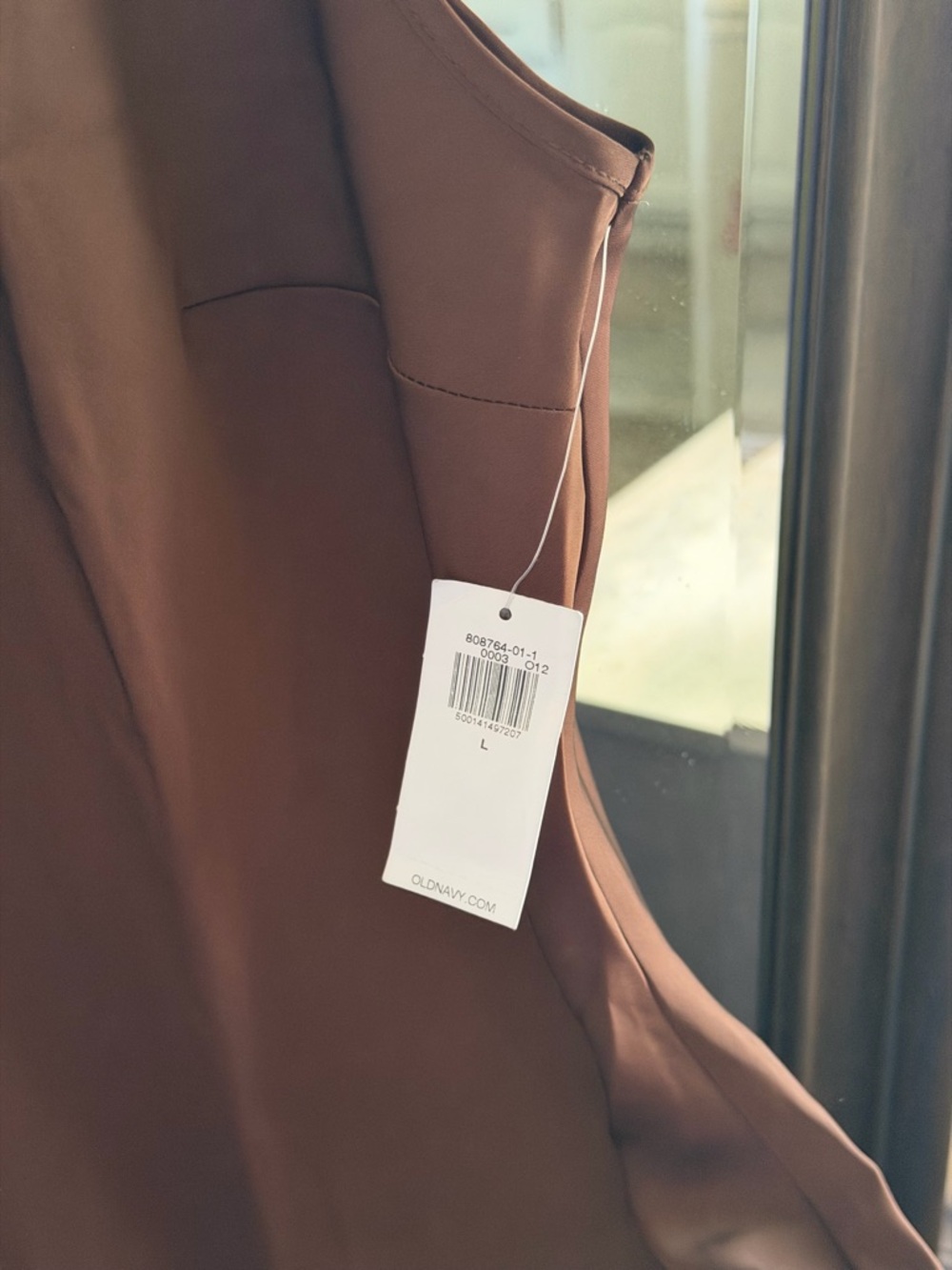 Old Navy Brown Satin Slip Dress - Picture 3 of 4